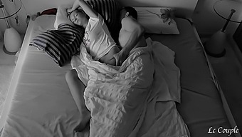 A Couple Engages In Intimate Morning Lovemaking, Captured Secretly With A Hidden Camera In Their Private Space