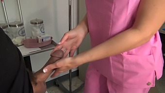 A Blonde Nurse Indulges In Oral Pleasure With Her Patient