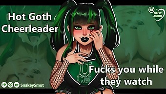 Goth Cheerleader Gives A Rough Blowjob In This Amateur Porn Video