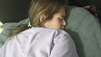 Amateur Stepsister Gets Hard Anal Fuck On Furniture During Party