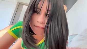 My Adorable Brazilian Stepsister Wants Me To Ejaculate On Her Face